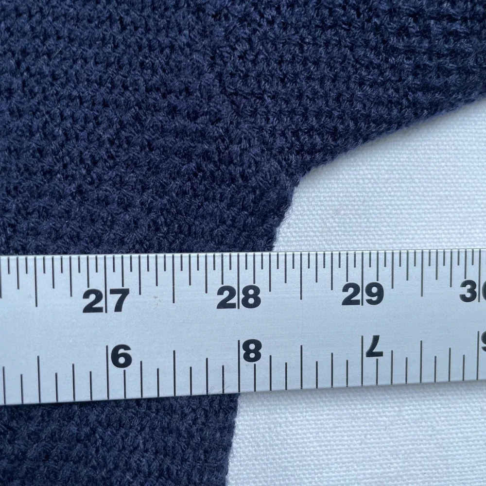 Jason Evans Mens 4X Navy Blue Like Cooji Textured Knit Crewneck Sweater